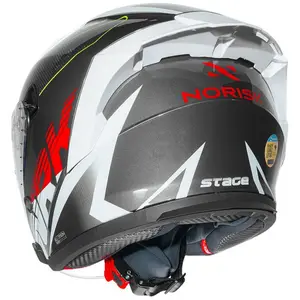 Imagem 8 de Capacete Norisk Downtown 2 Stage (Aberto) - Cinza Titânio/Branco