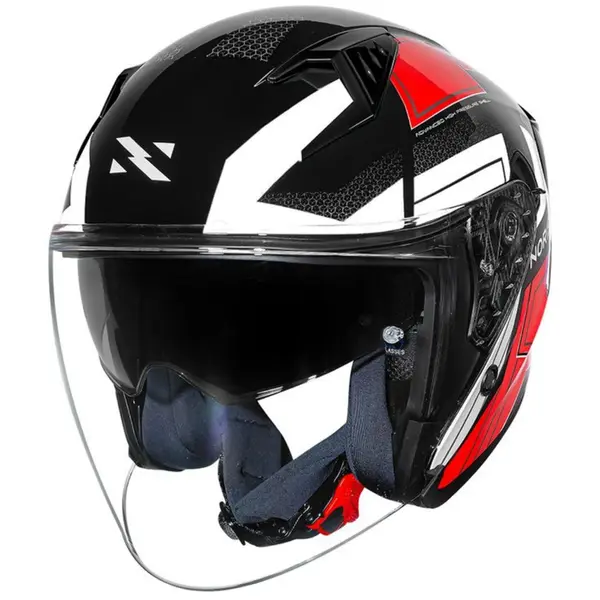 Capacete Norisk Downtown 2 Provenza (Aberto) - Preto/Vermelho