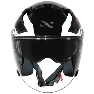 Imagem 3 de Capacete Norisk Downtown 2 Provenza (Aberto) - Preto/Vermelho