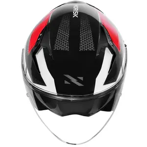 Imagem 4 de Capacete Norisk Downtown 2 Provenza (Aberto) - Preto/Vermelho