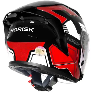Imagem 5 de Capacete Norisk Downtown 2 Provenza (Aberto) - Preto/Vermelho