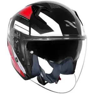 Imagem 6 de Capacete Norisk Downtown 2 Provenza (Aberto) - Preto/Vermelho