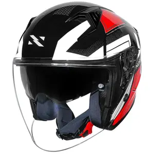 Imagem 8 de Capacete Norisk Downtown 2 Provenza (Aberto) - Preto/Vermelho
