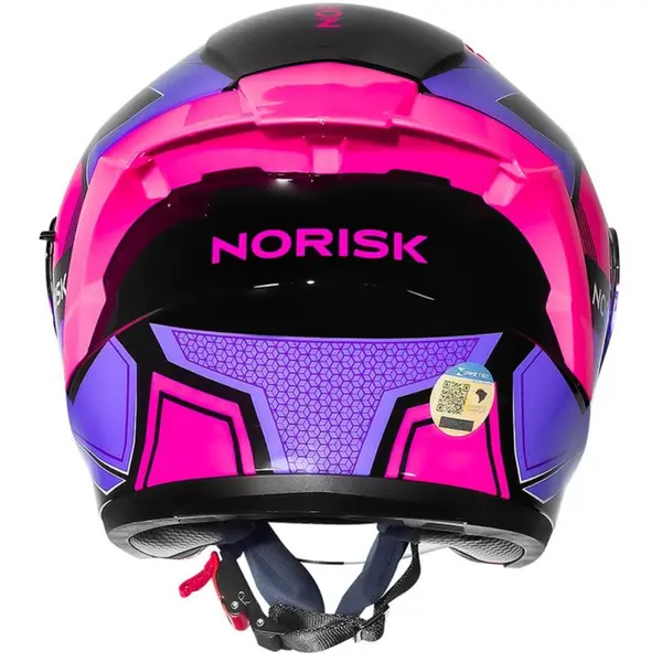 nori Capacete Norisk Downtown 2 Provenza (Aberto) - Preto/Roxo - Grid