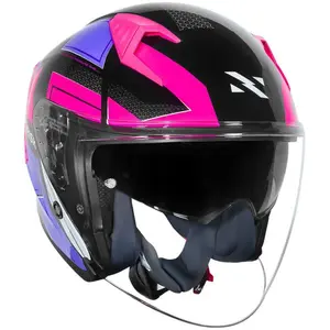 Imagem 9 de Capacete Norisk Downtown 2 Provenza (Aberto) - Preto/Roxo