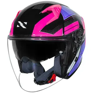 Imagem 5 de Capacete Norisk Downtown 2 Provenza (Aberto) - Preto/Roxo