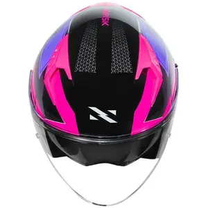 Imagem 8 de Capacete Norisk Downtown 2 Provenza (Aberto) - Preto/Roxo