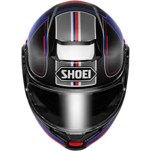Imagem 2 de Capacete Shoei Neotec 3 Sharpen TC-10 - Preto/Azul/Vermelho (Articulado)