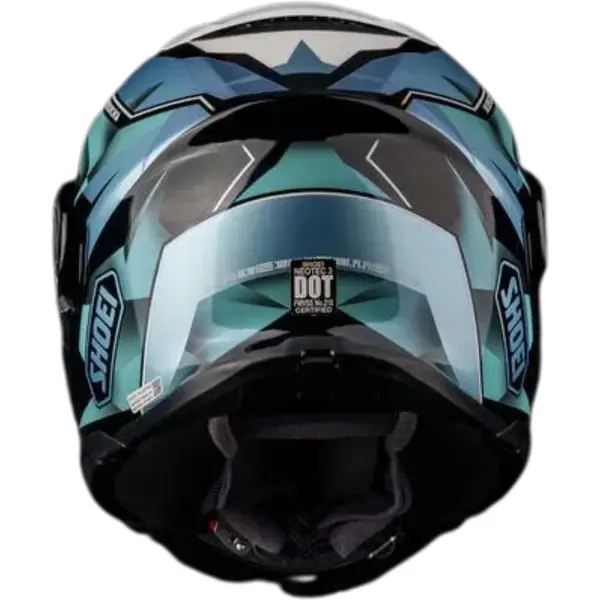 Capacete Shoei Neotec 3 Fragments TC-2 - Preto/Azul (Articulado