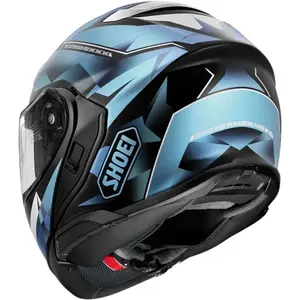 Imagem 3 de Capacete Shoei Neotec 3 Fragments TC-2 - Preto/Azul (Articulado)