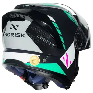 Imagem 7 de Capacete Norisk Force 2 Maxx - Azul/Verde (Articulado)