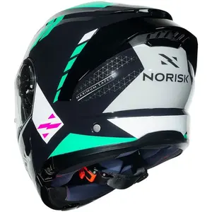 Imagem 9 de Capacete Norisk Force 2 Maxx - Azul/Verde (Articulado)