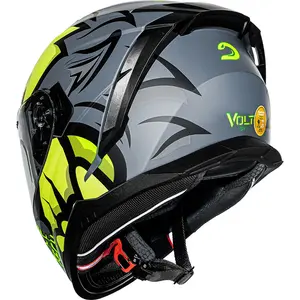 Imagem 6 de Capacete Race Tech Volt Fera - Cinza Fosco