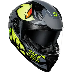 Imagem 3 de Capacete Race Tech Volt Fera - Cinza Fosco