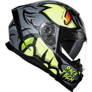 Imagem 2 de Capacete Race Tech Volt Fera - Cinza Fosco