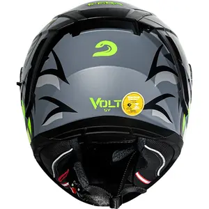 Imagem 8 de Capacete Race Tech Volt Fera - Cinza Fosco