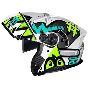 Imagem 3 de Capacete Race Tech Signal Stuff - Branco/Cinza (Articulado)