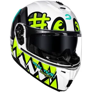 Imagem 6 de Capacete Race Tech Signal Stuff - Branco/Cinza (Articulado)