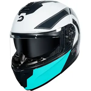 Imagem 3 de Capacete Race Tech Signal Active Branco/Verde/Rosa (Articulado)