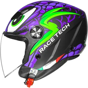 Capacete Race Tech Play Snake - Roxo (Aberto)