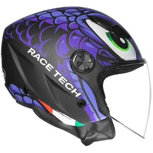 Imagem 4 de Capacete Race Tech Play Snake - Roxo (Aberto)