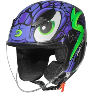 Imagem 2 de Capacete Race Tech Play Snake - Roxo (Aberto)