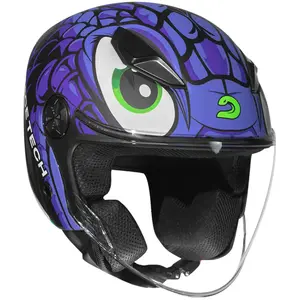Imagem 3 de Capacete Race Tech Play Snake - Roxo (Aberto)
