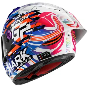 Imagem 3 de Capacete Shark Aeron-GP Carbon Zarco DVB - Branco/Roxo/Azul