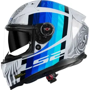 Capacete LS2 Vector 2 FF811 Freedom - Branco/Prata