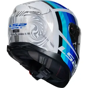 Imagem 8 de Capacete LS2 Vector 2 FF811 Freedom - Branco/Prata