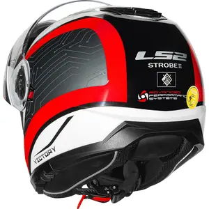 Imagem 9 de Capacete LS2 Strobe 2 FF908 Victory - Cinza/Branco/Preto (Articulado)