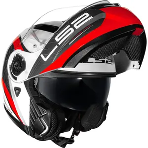 Imagem 8 de Capacete LS2 Strobe 2 FF908 Victory - Cinza/Branco/Preto (Articulado)
