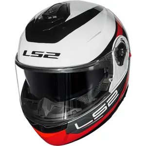 Imagem 6 de Capacete LS2 Strobe 2 FF908 Victory - Cinza/Branco/Preto (Articulado)