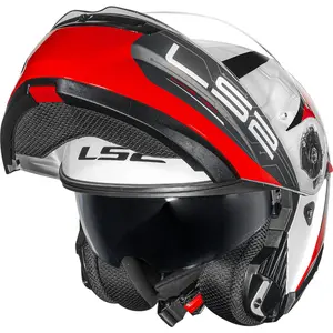 Imagem 7 de Capacete LS2 Strobe 2 FF908 Victory - Cinza/Branco/Preto (Articulado)