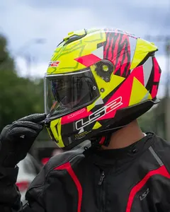 Imagem 10 de Capacete LS2 Stream 2 Tiger Aldeguer - Amarelo/Rosa
