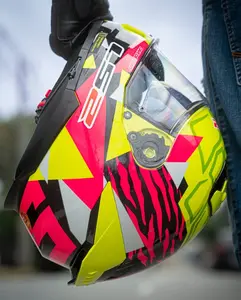 Imagem 11 de Capacete LS2 Stream 2 Tiger Aldeguer - Amarelo/Rosa