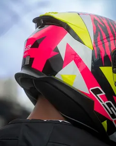 Imagem 13 de Capacete LS2 Stream 2 Tiger Aldeguer - Amarelo/Rosa