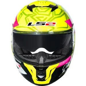 Imagem 5 de Capacete LS2 Stream 2 Tiger Aldeguer - Amarelo/Rosa