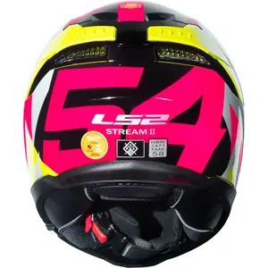 Imagem 9 de Capacete LS2 Stream 2 Tiger Aldeguer - Amarelo/Rosa