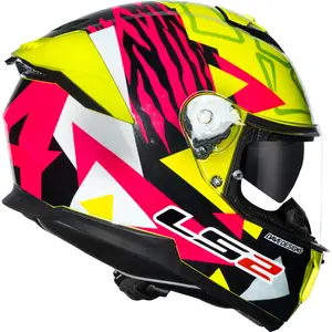 Imagem 2 de Capacete LS2 Stream 2 Tiger Aldeguer - Amarelo/Rosa