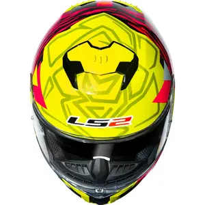 Imagem 8 de Capacete LS2 Stream 2 Tiger Aldeguer - Amarelo/Rosa