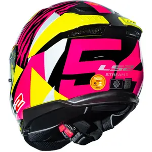 Imagem 6 de Capacete LS2 Stream 2 Tiger Aldeguer - Amarelo/Rosa