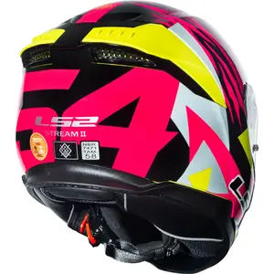 Imagem 7 de Capacete LS2 Stream 2 Tiger Aldeguer - Amarelo/Rosa