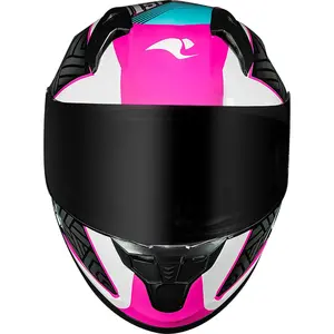 Imagem 3 de Capacete Race Tech Sector Voltkon - Branco/Rosa