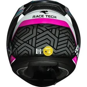 Imagem 9 de Capacete Race Tech Sector Voltkon - Branco/Rosa