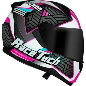 Imagem 2 de Capacete Race Tech Sector Voltkon - Branco/Rosa