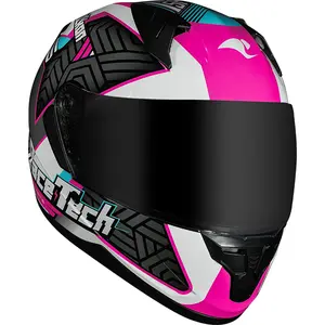 Imagem 6 de Capacete Race Tech Sector Voltkon - Branco/Rosa
