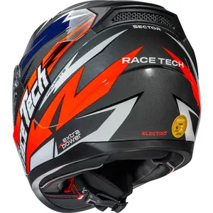 Imagem 8 de Capacete Race Tech Sector Electro - Cinza Titânio/Laranja