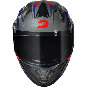 Imagem 4 de Capacete Race Tech Sector Electro - Cinza Titânio/Laranja