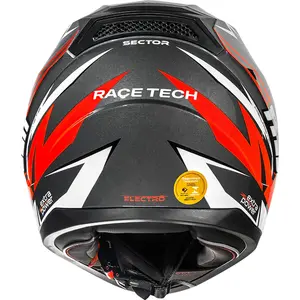 Imagem 10 de Capacete Race Tech Sector Electro - Cinza Titânio/Laranja